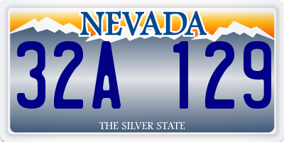 NV license plate 32A129