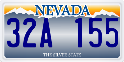 NV license plate 32A155