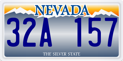 NV license plate 32A157