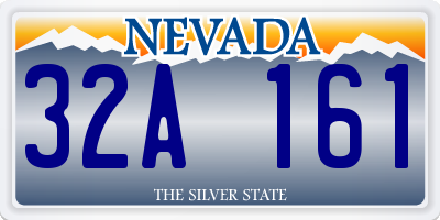 NV license plate 32A161