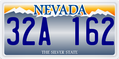 NV license plate 32A162
