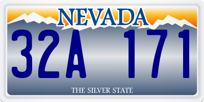 NV license plate 32A171