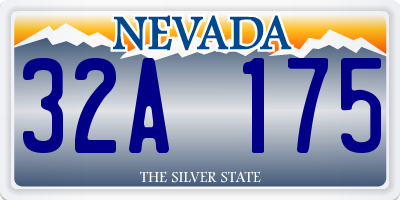 NV license plate 32A175