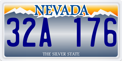 NV license plate 32A176