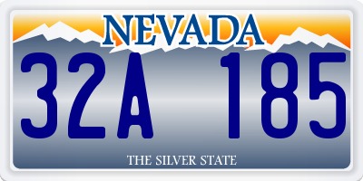 NV license plate 32A185