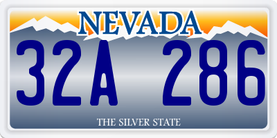 NV license plate 32A286