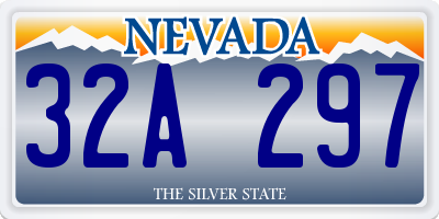 NV license plate 32A297
