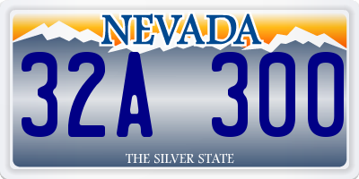 NV license plate 32A300