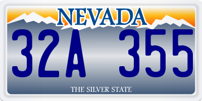 NV license plate 32A355