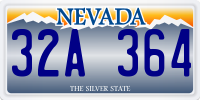 NV license plate 32A364