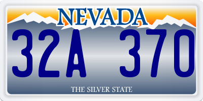 NV license plate 32A370