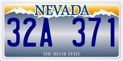 NV license plate 32A371