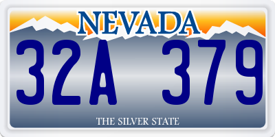 NV license plate 32A379