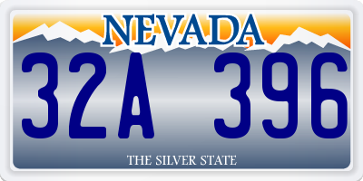 NV license plate 32A396