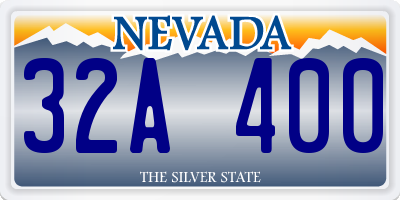 NV license plate 32A400