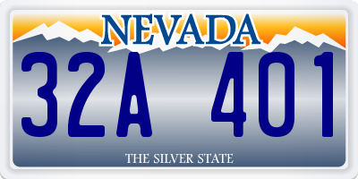 NV license plate 32A401