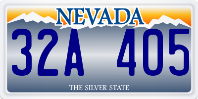 NV license plate 32A405
