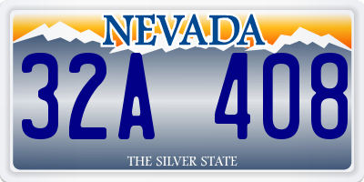 NV license plate 32A408