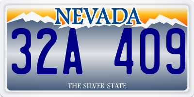NV license plate 32A409