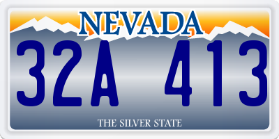NV license plate 32A413