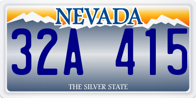 NV license plate 32A415