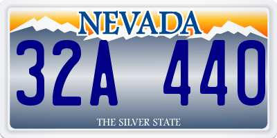 NV license plate 32A440