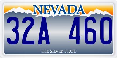 NV license plate 32A460