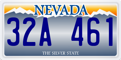NV license plate 32A461