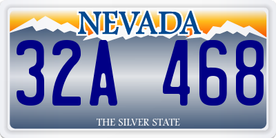 NV license plate 32A468