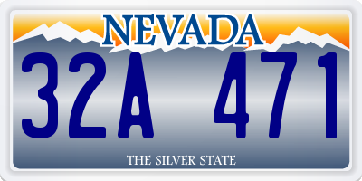 NV license plate 32A471