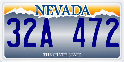 NV license plate 32A472