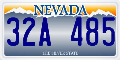 NV license plate 32A485