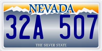 NV license plate 32A507