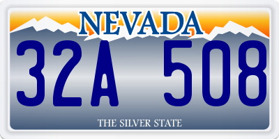 NV license plate 32A508