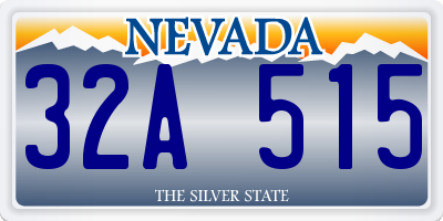 NV license plate 32A515