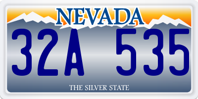 NV license plate 32A535
