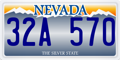 NV license plate 32A570