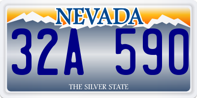 NV license plate 32A590