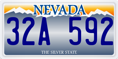 NV license plate 32A592