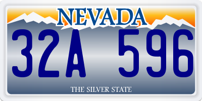 NV license plate 32A596