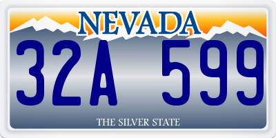 NV license plate 32A599