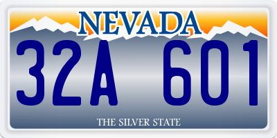 NV license plate 32A601
