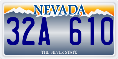 NV license plate 32A610