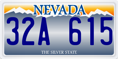 NV license plate 32A615