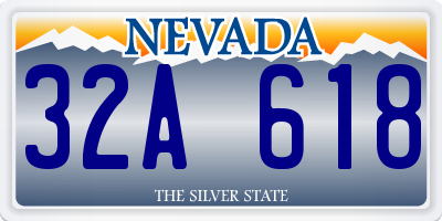 NV license plate 32A618