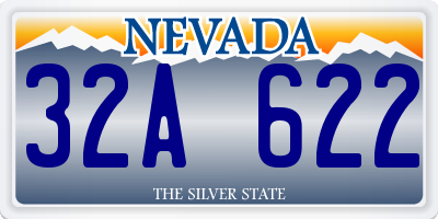 NV license plate 32A622