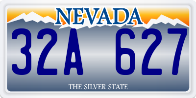 NV license plate 32A627