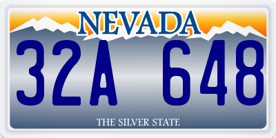 NV license plate 32A648