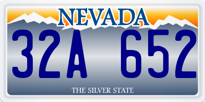 NV license plate 32A652