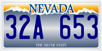 NV license plate 32A653
